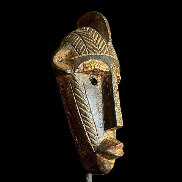 african mask one piece without stand Dan Mask African Tribal Art -9557