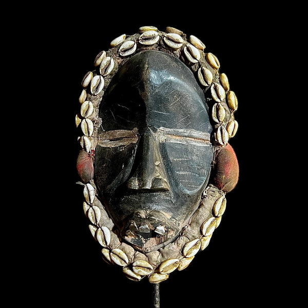 African Mask Wood Carving Tribal Mask Vintage Dan Kran Mask wood-9571