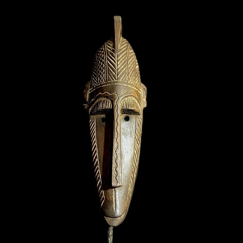 Hand Carved Bambara African Mask -9738