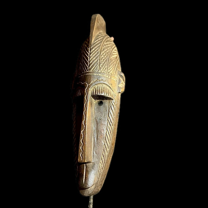 Hand Carved Bambara African Mask -9738