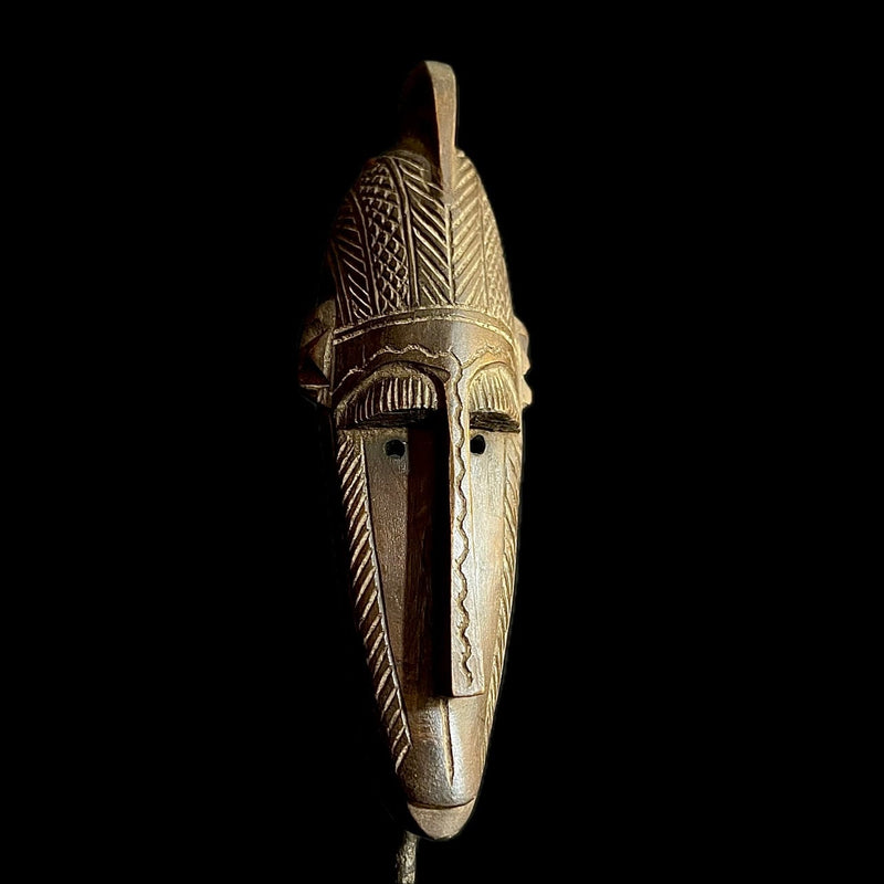 Hand Carved Bambara African Mask -9738