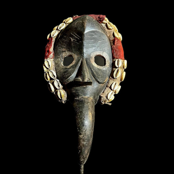African Mask Wood Carving Tribal Mask Vintage Dan Kran Mask wood-9582
