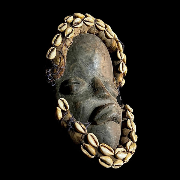 African mask antique Wall Hanging vintage masks tribal one piece Strong Cubist Dan Bird Man Wood Face Mask Early 20th Century Libera -9624