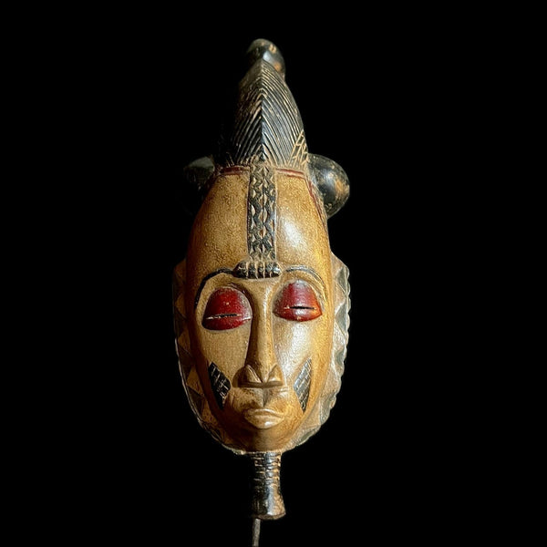African Mask Carved Vintage Guro-9796