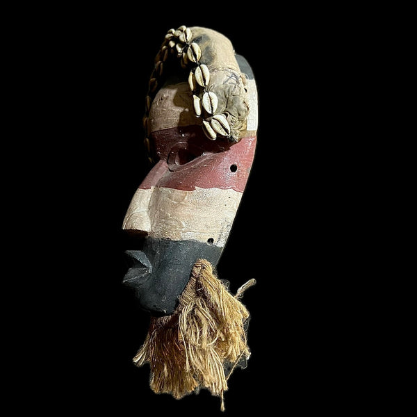 African mask antique Dan Bird Man Wood Face Mask Early 20th Century Libera -9642