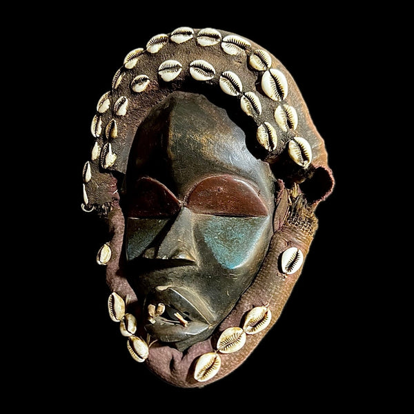 Dan Kran African mask hand carved wooden wall decor tribe Vintage mask-9654