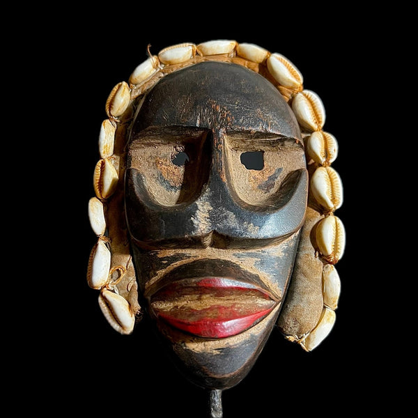 Wooden Mask Tribal Dan Liberia Mask Primitive Art Handmade Collectibles -9685