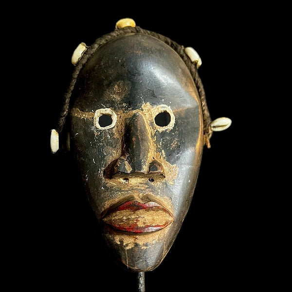 Wooden Mask Tribal Dan Liberia Mask Primitive Art Handmade Collectibles -9690
