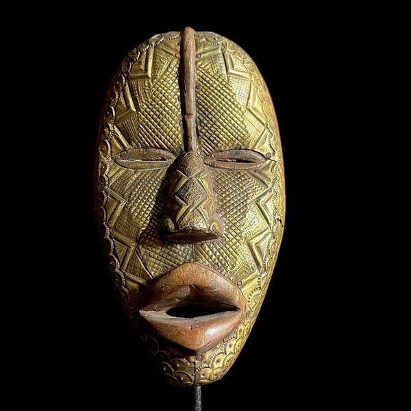 African Mask Tribal Face Mask Wood Hand Carved Wall Hanging Handmade Sese Wood dan mask African Mask Hand Carved Wall Decor-9708