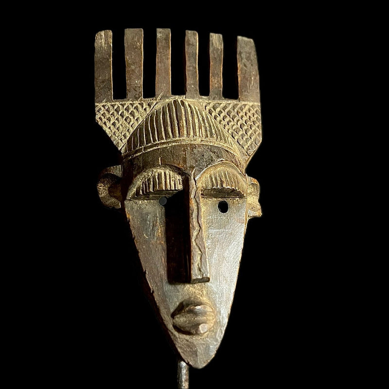 Hand Carved Bambara African Mask -9712