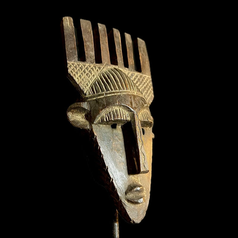 Hand Carved Bambara African Mask -9712