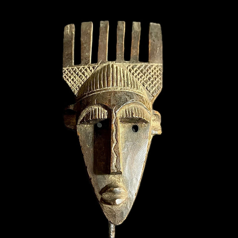 Hand Carved Bambara African Mask -9712