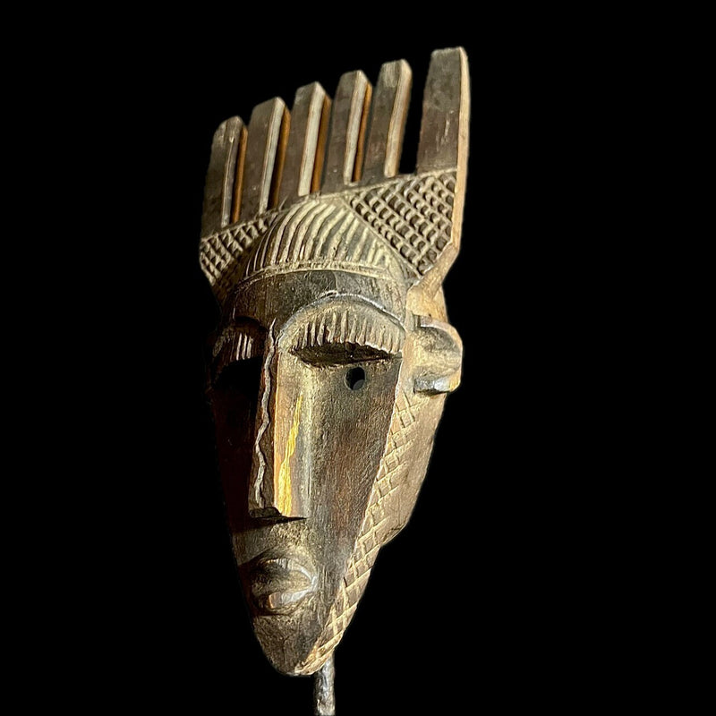 Hand Carved Bambara African Mask -9712