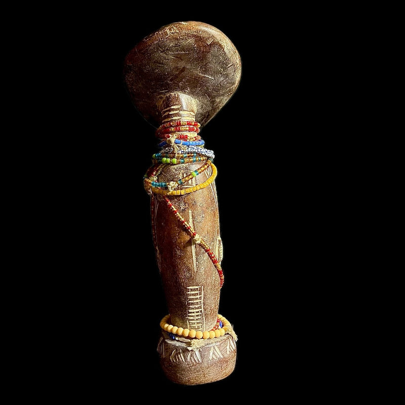 african sculpture wood fertility doll akua'ba-9733