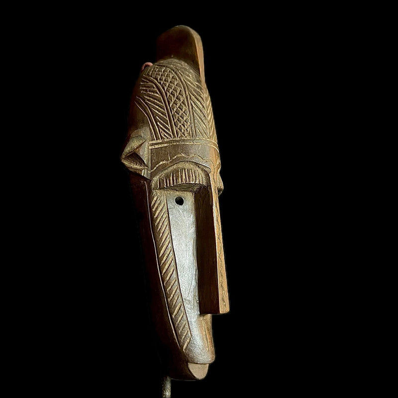 Hand Carved Bambara African Mask -9738