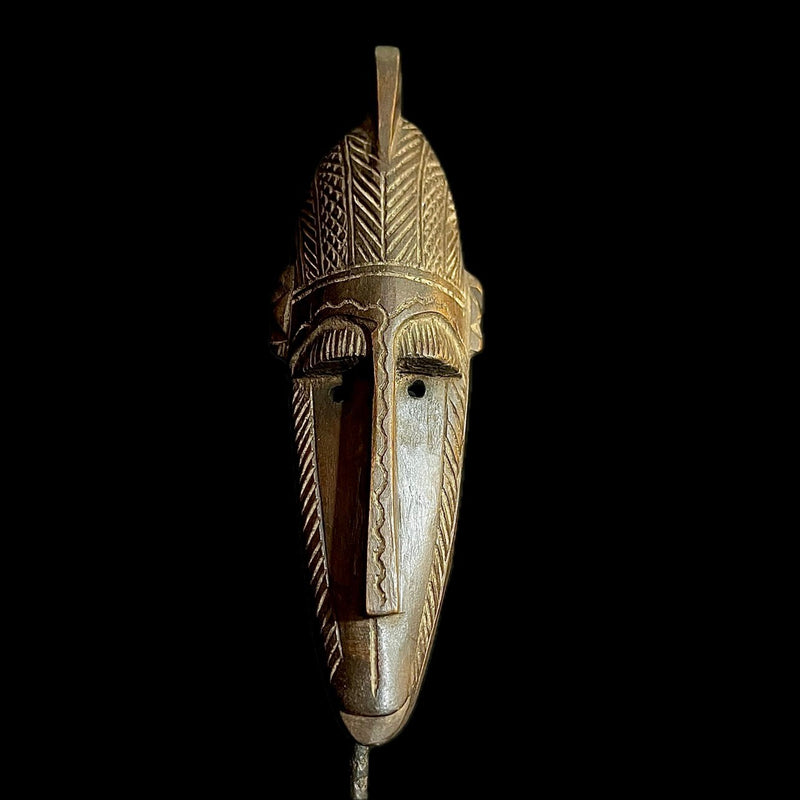 Hand Carved Bambara African Mask -9738